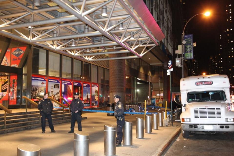 The victim was stabbed 8 times in the neck and arm at Port Authority early Monday morning. William C Lopez/New York Post