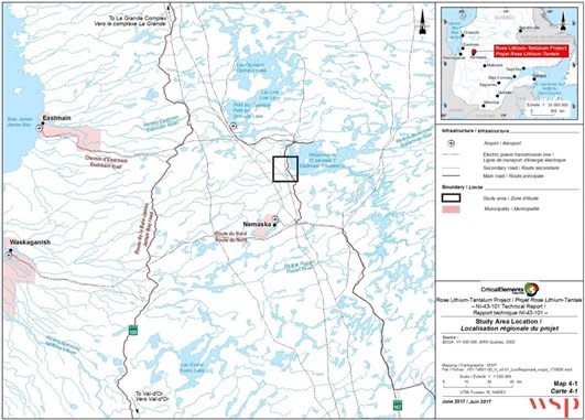 Critical Elements Lithium Corporation, Monday, June 13, 2022, Press release picture