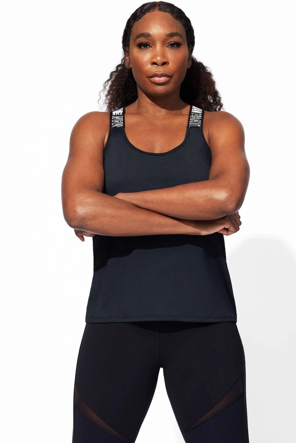 The Batman x EleVen by Venus Williams Fighter Tank in Black