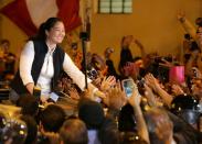 Peru's opposition leader Keiko Fujimori is released from the Santa Monica prison, in Lima