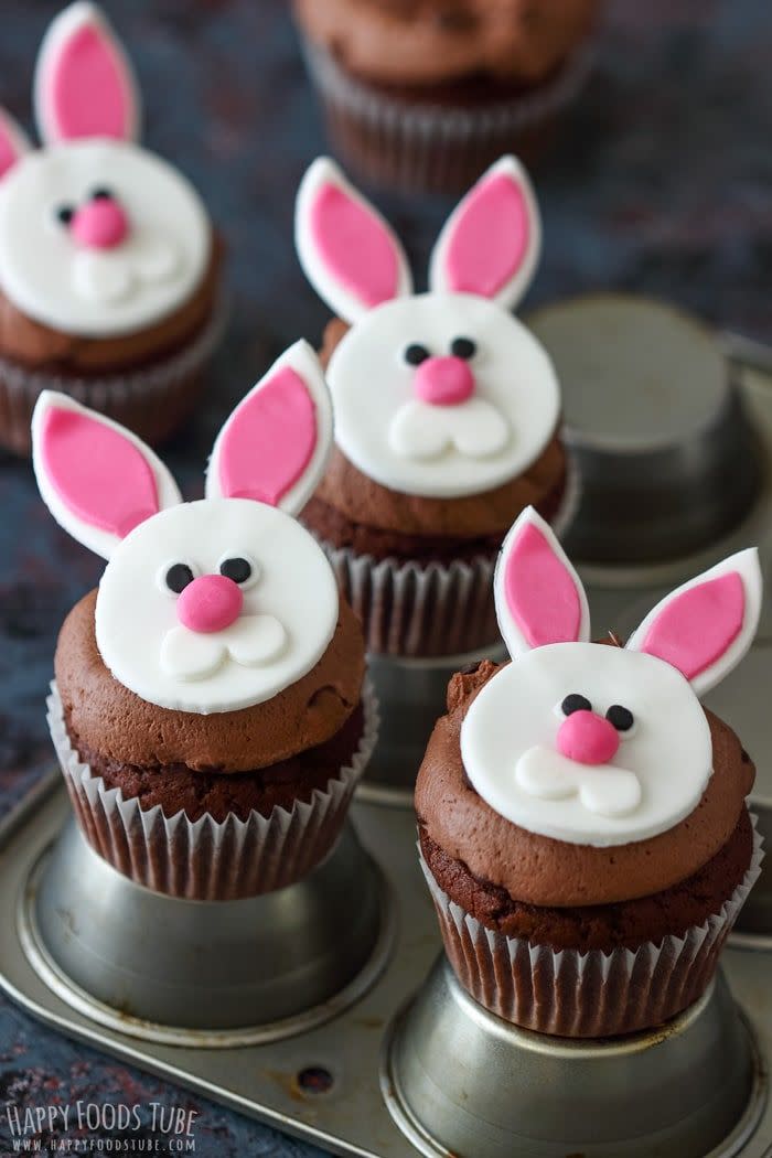 Easter Bunny Cupcakes