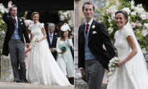 <p>… Pippa Middleton und James Matthews. Die strahlten mit der unerwartet gnädigen britischen Sonne (eigentlich sollte es regnen) um die Wette, als sie aufbrachen gen Anwesen der Middletons, das in direkter Nachbarschaft des Herrenhauses liegt, auf dem später der Hochzeitsempfang stattfinden wird. Zur Party am Abend wird es dann wieder zurück aufs Familienanwesen gehen – angeblich samt Glaszelt im Garten, das über 100.000 Euro gekostet haben soll. </p>