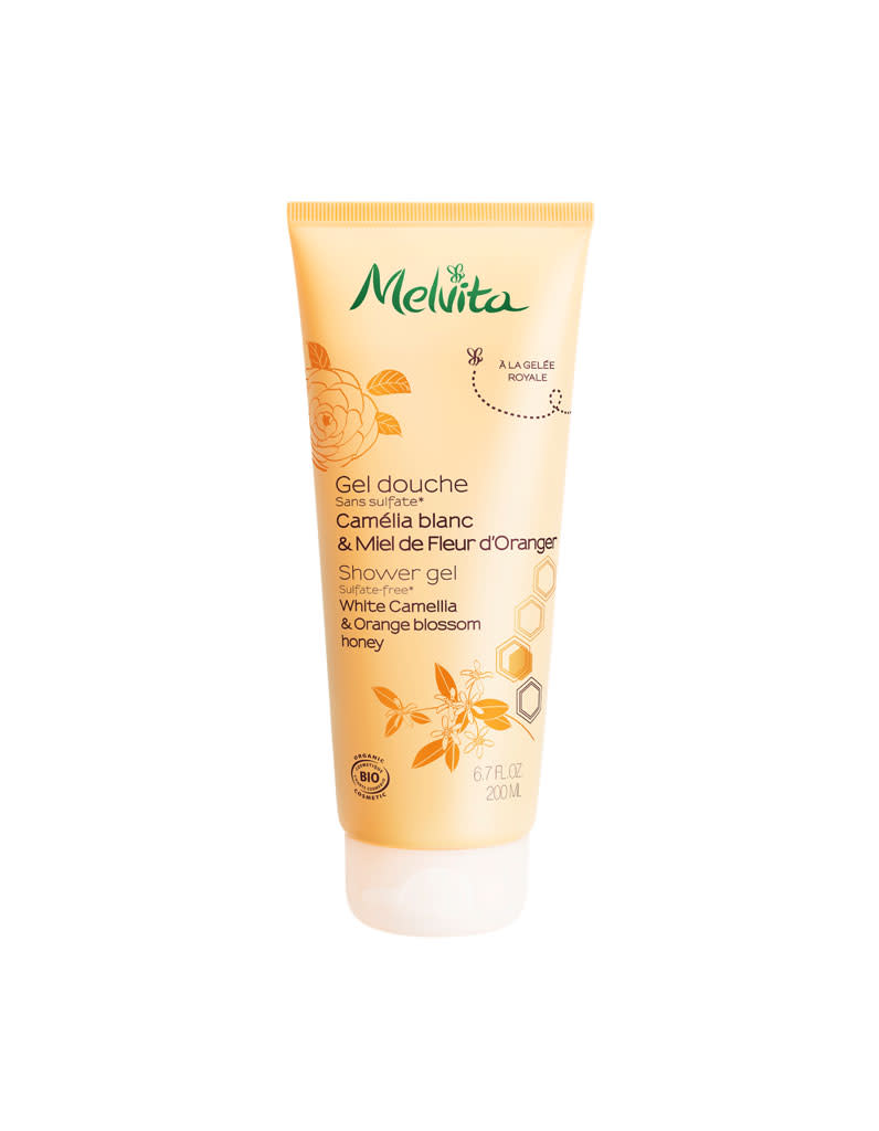 <p>Ce gel douche certifié bio, à la texture fine et légère, nettoie la peau en douceur en laissant un délicat parfum floral orangé.</p><br><a href="https://fr.melvita.com/gel-douche-camelia-et-miel-d-oranger-bio-80F0002.html" rel="nofollow noopener" target="_blank" data-ylk="slk:Acheter;elm:context_link;itc:0;sec:content-canvas" class="link ">Acheter</a><br><a href="https://www.elle.fr/Beaute/Soins/Tendances/Cosmetiques-au-miel#xtor=AL-541" rel="nofollow noopener" target="_blank" data-ylk="slk:Voir la suite des photos sur ELLE.fr;elm:context_link;itc:0;sec:content-canvas" class="link ">Voir la suite des photos sur ELLE.fr</a><br><h3> A lire aussi </h3><ul><li><a href="https://www.elle.fr/Beaute/News-beaute/Soins/Prendre-du-miel-tous-les-jours-bonne-ou-mauvaise-idee-pour-la-peau-3842945#xtor=AL-541" rel="nofollow noopener" target="_blank" data-ylk="slk:Prendre du miel tous les jours, bonne ou mauvaise idée pour la peau ?;elm:context_link;itc:0;sec:content-canvas" class="link ">Prendre du miel tous les jours, bonne ou mauvaise idée pour la peau ?</a></li><li><a href="https://www.elle.fr/Beaute/News-beaute/Soins/Elle-lave-son-visage-avec-du-miel-pendant-une-semaine-sa-peau-est-transformee-3829249#xtor=AL-541" rel="nofollow noopener" target="_blank" data-ylk="slk:Elle lave son visage avec du miel pendant une semaine, sa peau est transformée;elm:context_link;itc:0;sec:content-canvas" class="link ">Elle lave son visage avec du miel pendant une semaine, sa peau est transformée</a></li><li><a href="https://www.elle.fr/Beaute/News-beaute/Cheveux/ELLEBeautyCrush-la-gamme-Miel-Hibiscus-de-John-Masters-Organics-pour-booster-notre-chevelure-3786828#xtor=AL-541" rel="nofollow noopener" target="_blank" data-ylk="slk:#ELLEBeautyCrush : la gamme Miel & Hibiscus de John Masters Organics pour booster notre chevelure;elm:context_link;itc:0;sec:content-canvas" class="link ">#ELLEBeautyCrush : la gamme Miel & Hibiscus de John Masters Organics pour booster notre chevelure</a></li><li><a href="https://www.elle.fr/Beaute/Soins/Tendances/Apitherapie-2876696#xtor=AL-541" rel="nofollow noopener" target="_blank" data-ylk="slk:Pourquoi le miel est-il la star des cosmétiques;elm:context_link;itc:0;sec:content-canvas" class="link ">Pourquoi le miel est-il la star des cosmétiques</a></li><li><a href="https://www.elle.fr/Astro/Horoscope/Quotidien#xtor=AL-541" rel="nofollow noopener" target="_blank" data-ylk="slk:Consultez votre horoscope sur ELLE;elm:context_link;itc:0;sec:content-canvas" class="link ">Consultez votre horoscope sur ELLE</a></li></ul>