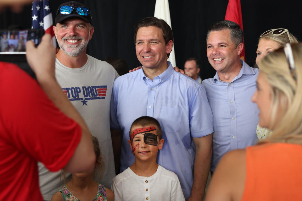Image: Republican Presidential Candidate Ron DeSantis Campaigns In Iowa (Scott Olson / Getty Images)