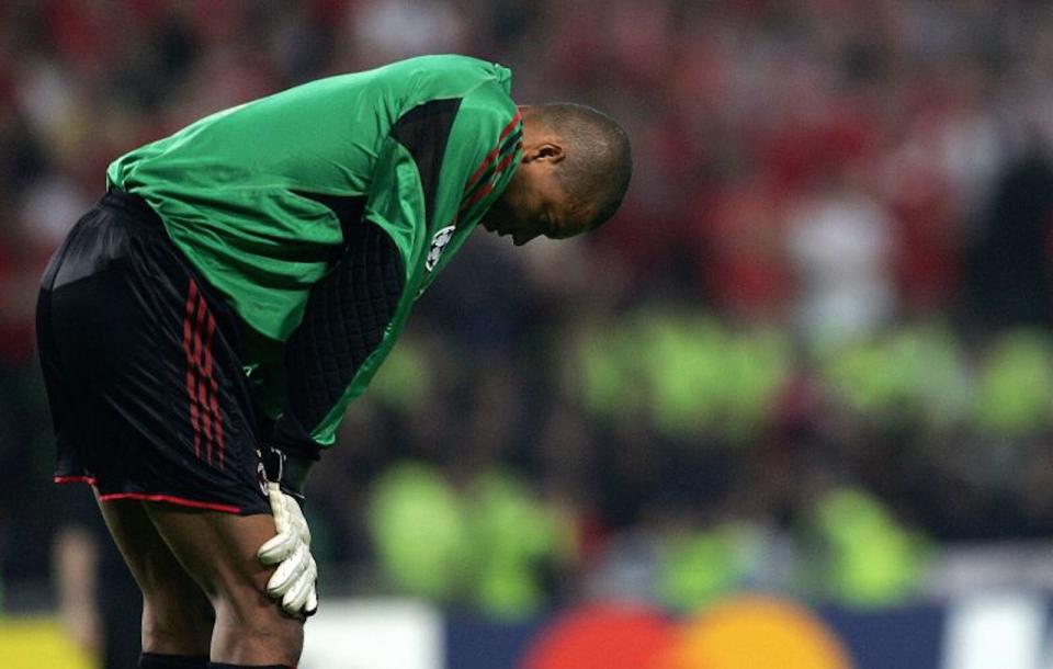 El entonces portero brasileño del AC Milan, Dida, todavía lucha por entender qué pasó esa noche del 25 de mayo de 2005, en Estambul. (Crédito: FILIPPO MONTEFORTE/AFP/AFP vía Getty Images)