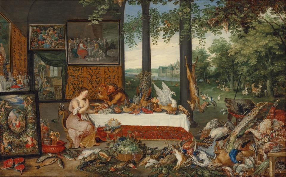 Jan Brueghel The Younger, "The Five Senses, Taste"