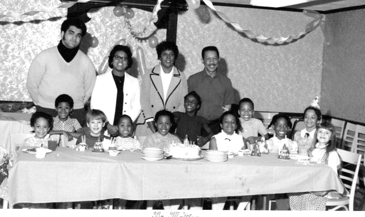 The seventh birthday of Melissa Mayes was celebrated in this 1973 photo. Also pictured are Todd Reed, Cynthia Simmons, Kathy White and Amy Martin.