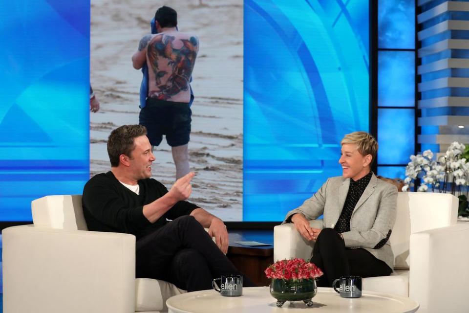 Ben Affleck and Ellen DeGeneres