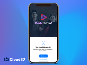 Using Cloud ID Passkey Connect, subscribers can simply and securely log in with the same method they use to unlock their phone.