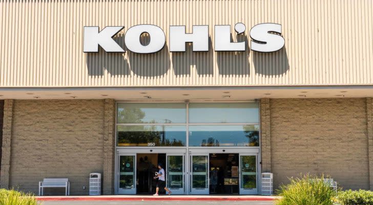 Image of Kohl's logo on a Kohl's store