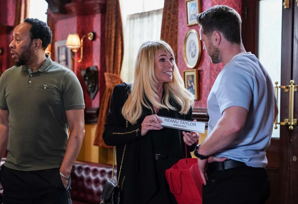 mitch baker, sharon watts, keanu taylor, eastenders