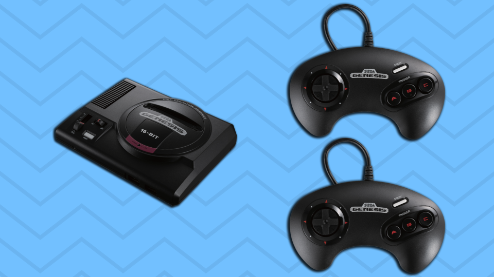 Go back to the '90s with the Sega Genesis Mini. (Photo: Walmart/Yahoo Lifestyle)