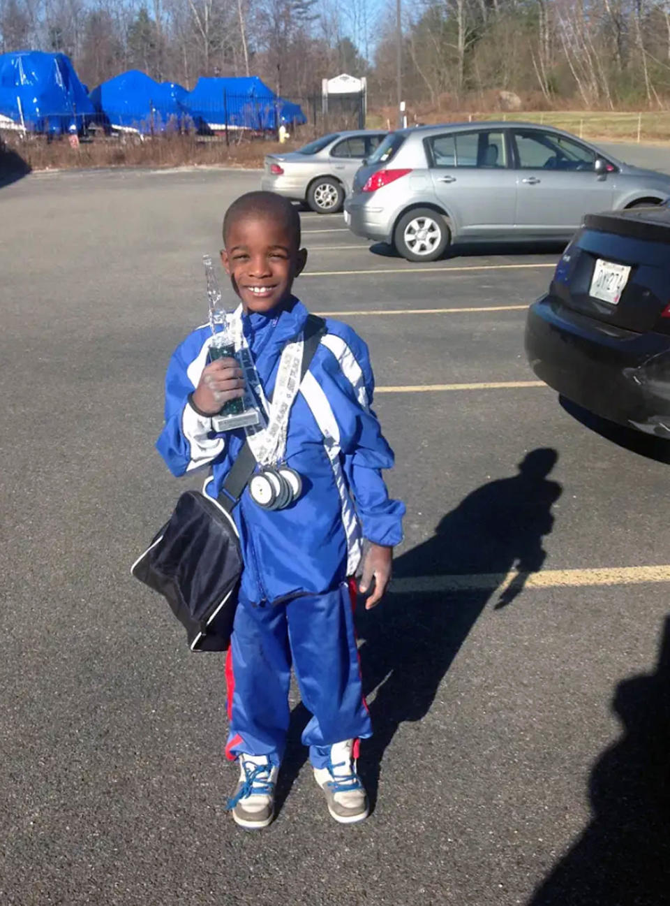 Frederick Richard in December 2012 after the Yellow Jackets Invitational in Middleton, Massachusetts.  (Ann Marie Richard)