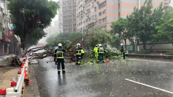 相關單位派人到場處理。（圖／東森新聞）