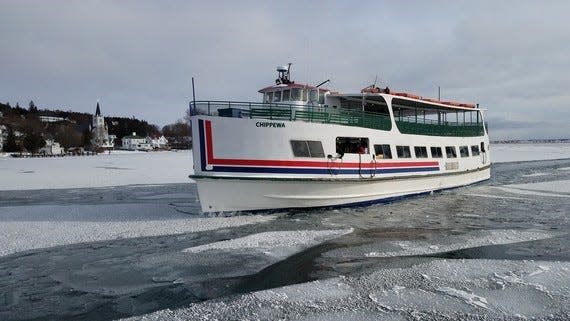 The Chippewa is one of 28 ferries that carry passengers and cargo back and forth from St. Ignace to Mackinac Island. It was built in 1962.