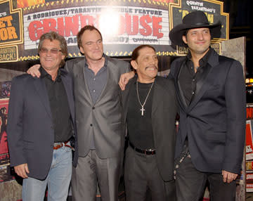 Kurt Russell , Quentin Tarantino , director, Danny Trejo and Robert Rodriguez , director, at the Los Angeles premiere of Dimension Films' Grindhouse