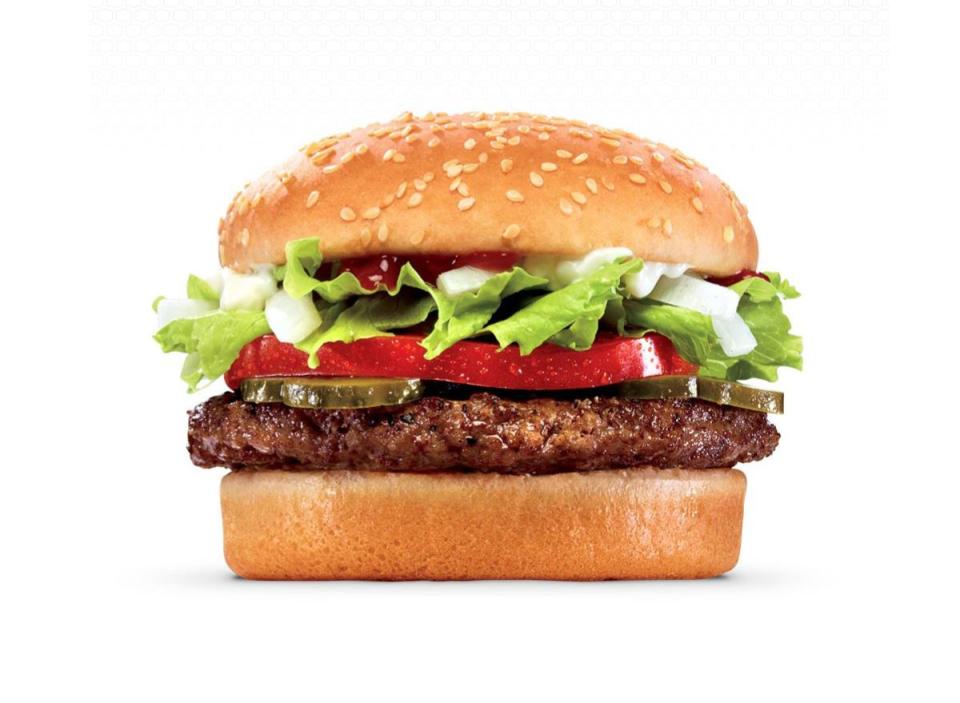 Jack in the box hamburger