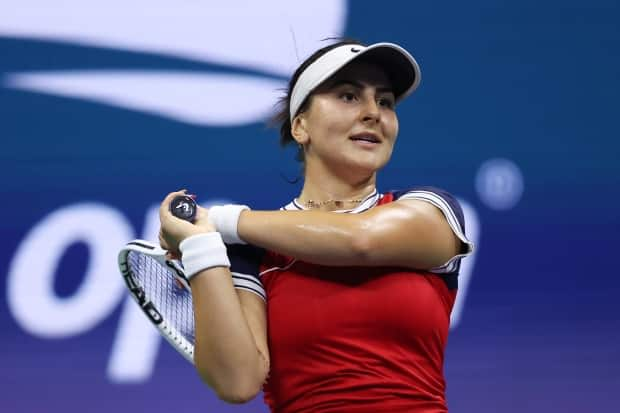 Canada's Bianca Andreescu, seen above at the U.S. Open, fell in straight sets to American Shelby Rogers in the second round of the Chicago Fall Tennis Classic on Wednesday. (Matthew Stockman/Getty Images - image credit)