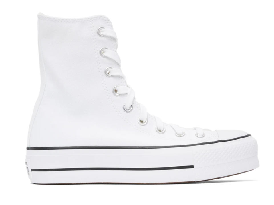 CONVERSE White Platform Chuck Taylor All Star High Sneakers 