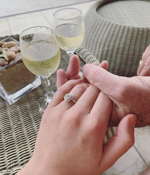 Ashleigh, 23, shares engagement ring from Rodney Higgins