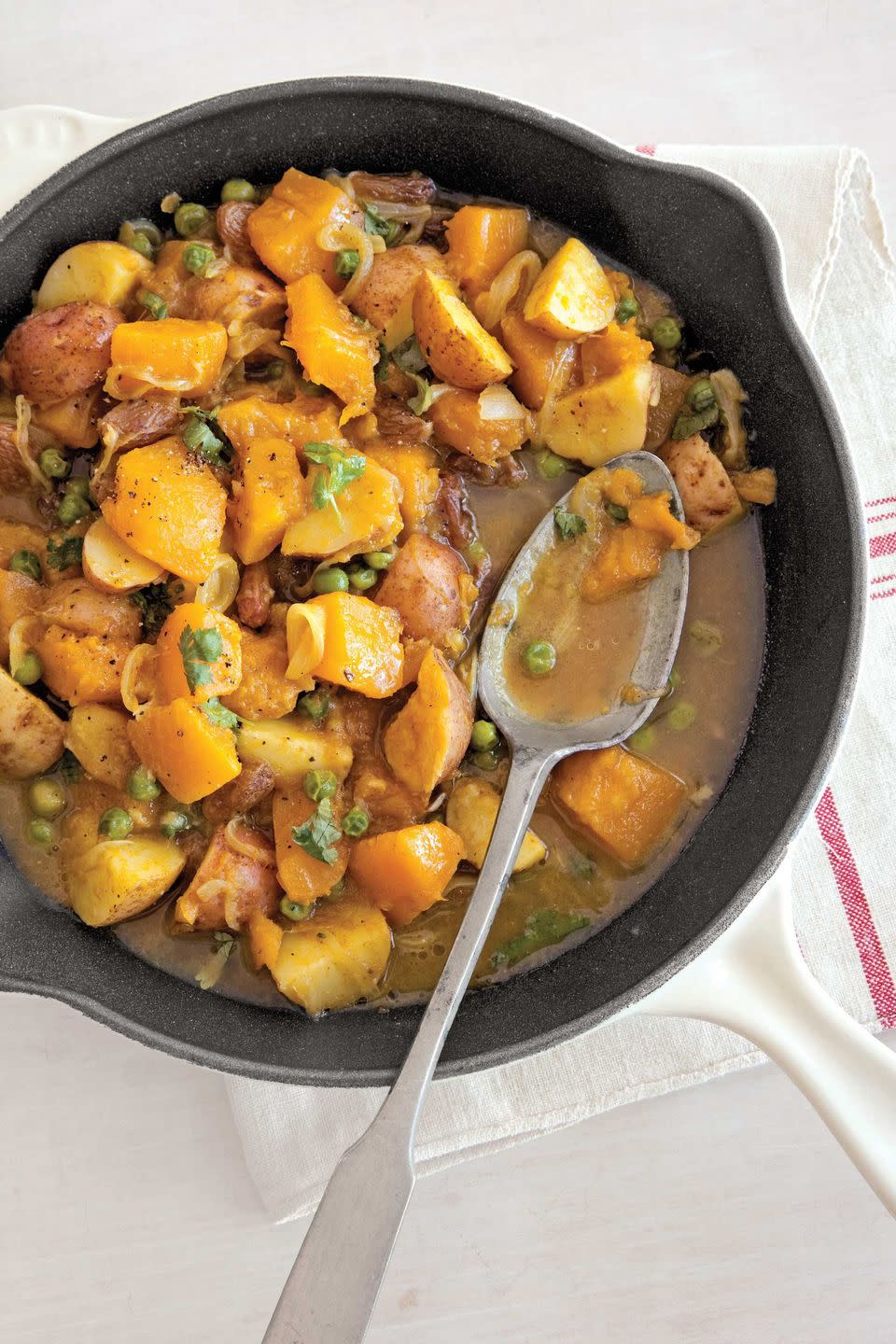 Curried Pumpkin and Peas