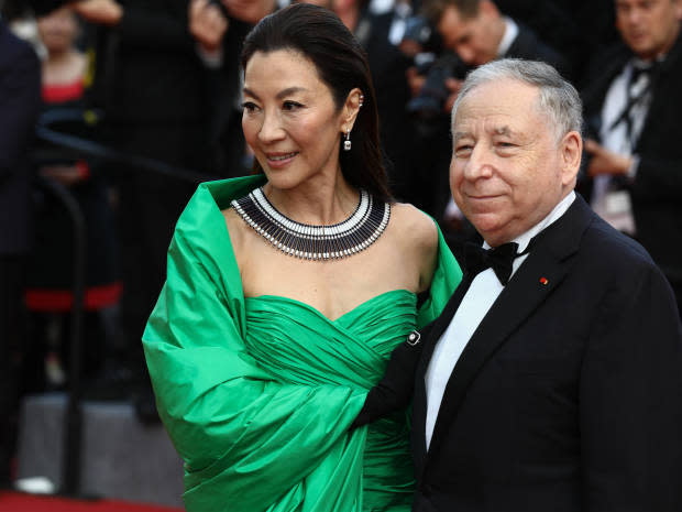 <p>IMAGO / ZUMA Wire</p><p>Oscar-winning actress <a href="https://parade.com/celebrities/michelle-yeoh-net-worth" rel="nofollow noopener" target="_blank" data-ylk="slk:Michelle Yeoh;elm:context_link;itc:0;sec:content-canvas" class="link "><strong>Michelle Yeoh</strong></a> married longtime partner and former CEO of Ferrari <strong>Jean Todt </strong>in July, after a very long engagement—6,992 days, to be exact. The two met in Shanghai in 2004. In a 2019 interview with <em><a href="https://www.ft.com/content/9c8e79dc-65c4-11e9-a79d-04f350474d62" rel="nofollow noopener" target="_blank" data-ylk="slk:Financial Times;elm:context_link;itc:0;sec:content-canvas" class="link ">Financial Times</a></em>, Todt said that upon their meeting, he gave Yeoh a pen so she could write down her number, and a photographer captured the moment. Clearly, the universe was looking out for them. </p>