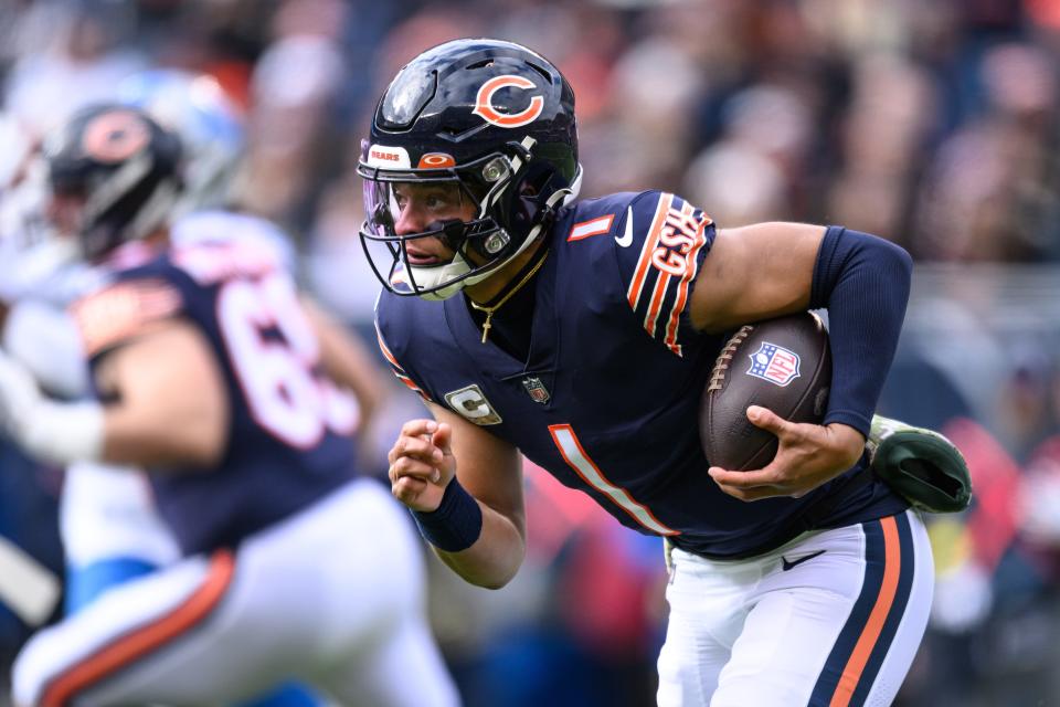 Bears QB Justin Fields seems to be hitting his stride in his second NFL season.