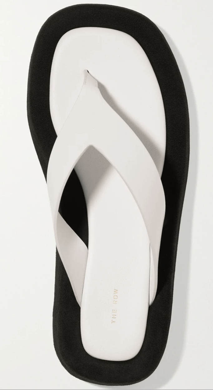 The Row’s “Ginza” thong sandals. - Credit: Courtesy of Net-a-Porter