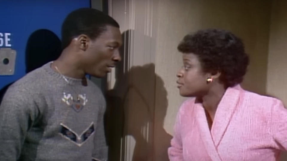 Eddie Murphy and Yvonne Hudson on SNL