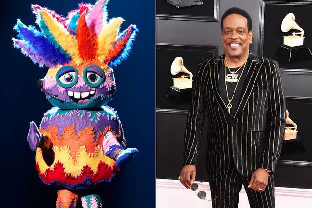 <p>Michael Becker / FOX; Steve Granitz/WireImage</p> Charlie Wilson as Ugly Sweater on 'The Masked Singer' season 11