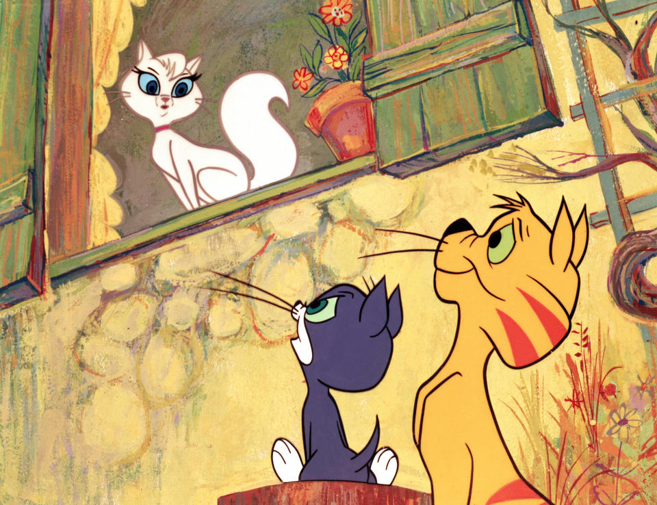 <div><p>"It was about two cats — a white girl cat and a black male cat. The female cat got stolen by a villain cat and the black cat went after her to save her. I swear to god this movie exists, but I have only ever seen it once and it was back when I was like six or seven."</p><p>—<a href="https://www.reddit.com/r/AskReddit/comments/sf5p69/whats_a_movie_you_saw_as_a_kid_that_only_you_seem/huoedvd/?utm_source=reddit&utm_medium=web2x&context=3" rel="nofollow noopener" target="_blank" data-ylk="slk:u/Champion_Kitchen;elm:context_link;itc:0;sec:content-canvas" class="link ">u/Champion_Kitchen</a></p><p>"It exists! The female cat (Mewsette) was voiced by Judy Garland, the male cat (Jaune-Tom) voiced by Robert Goulet, the villain cat (Meowrice) was voiced by Paul Frees, and one of the writers was Chuck Jones...if you couldn't tell, I adore this movie!"</p><p>—<a href="https://www.reddit.com/r/AskReddit/comments/sf5p69/comment/huot4ug/?utm_source=reddit&utm_medium=web2x&context=3" rel="nofollow noopener" target="_blank" data-ylk="slk:u/RMMacFru;elm:context_link;itc:0;sec:content-canvas" class="link ">u/RMMacFru</a></p></div><span> Courtesy Everett Collection</span>