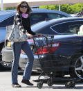 <p>Countess Luann De Lesseps heads to the grocery store on Thursday in the Hamptons.</p>