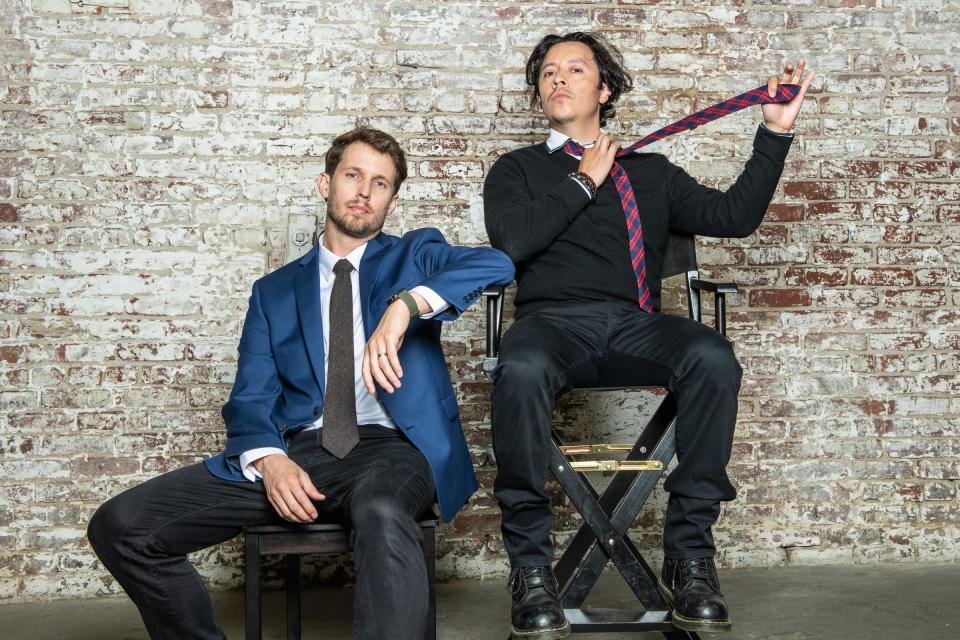 "Napoleon Dynamite" actors Jon Heder, left, and Efren Ramirez will appear at Canton Palace Theatre on Sunday for a special screening of the 2004 movie. The co-stars also will discuss the film and answer audience questions.