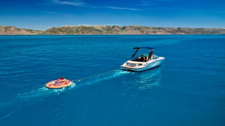 Spend the day out on the water on Bear Lake