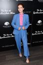 <p>The actress wore a Delpozo suit to <em>The Year Of Spectacular Men </em>screening in New York.</p>