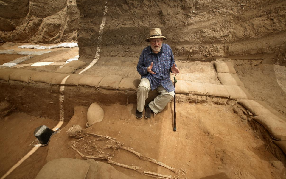 Foto: AFP Arqueólogo y profesor de la Universidad de Harvard, Lawrence E. Stager