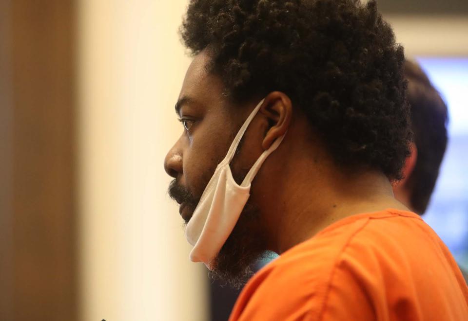 Willie James is sentenced to 14 to 19½ years in prison Friday after he pleaded guilty to killing Ronald Slack of Akron.