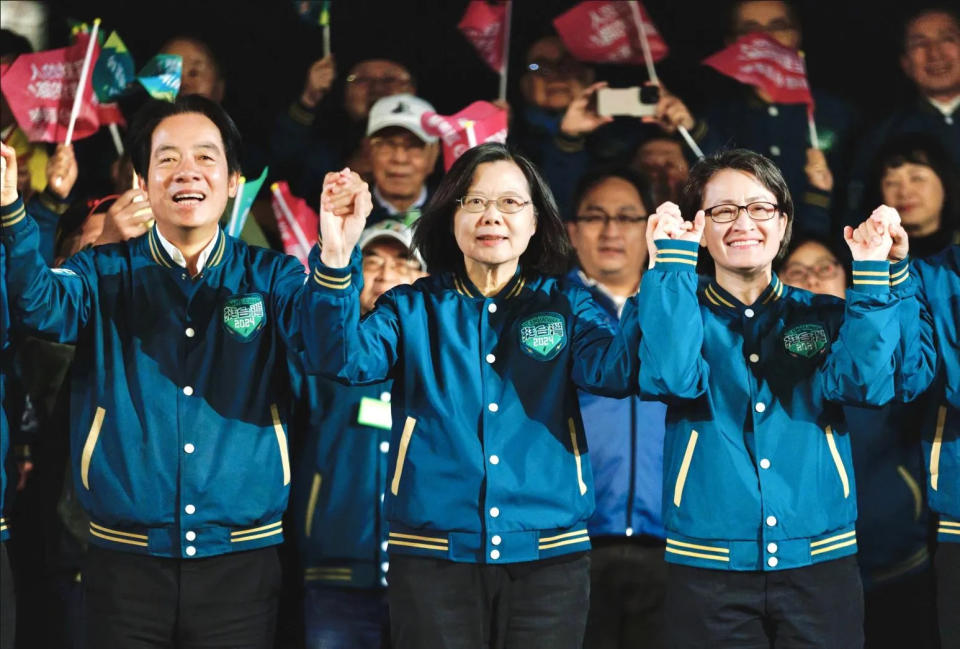 民進黨在凱道的造勢晚會超時。（圖／賴清德競辦提供）