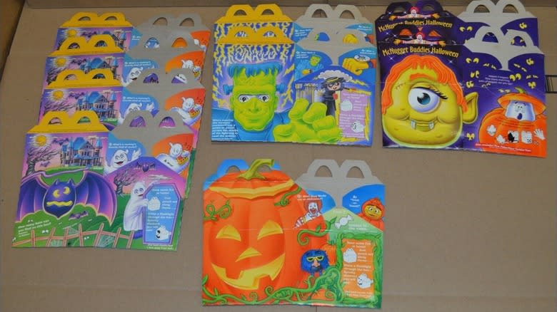Happy Meal vintage Halloween boxes 