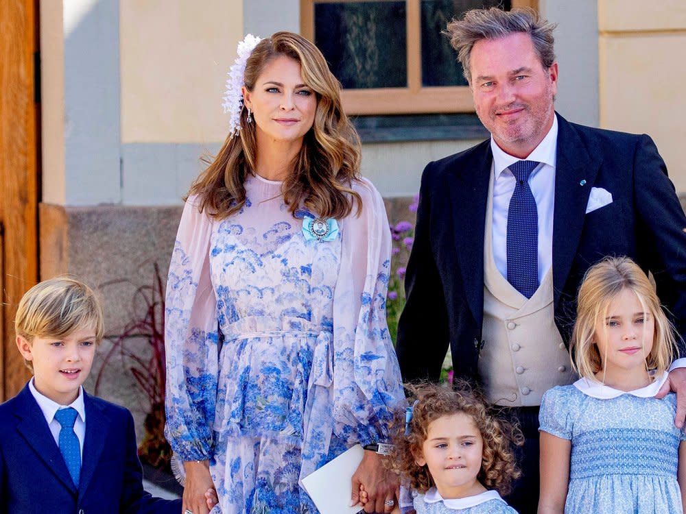 Prinzessin Madeleine von Schweden im Kreis ihrer Familie. (Bild: imago/PPE)