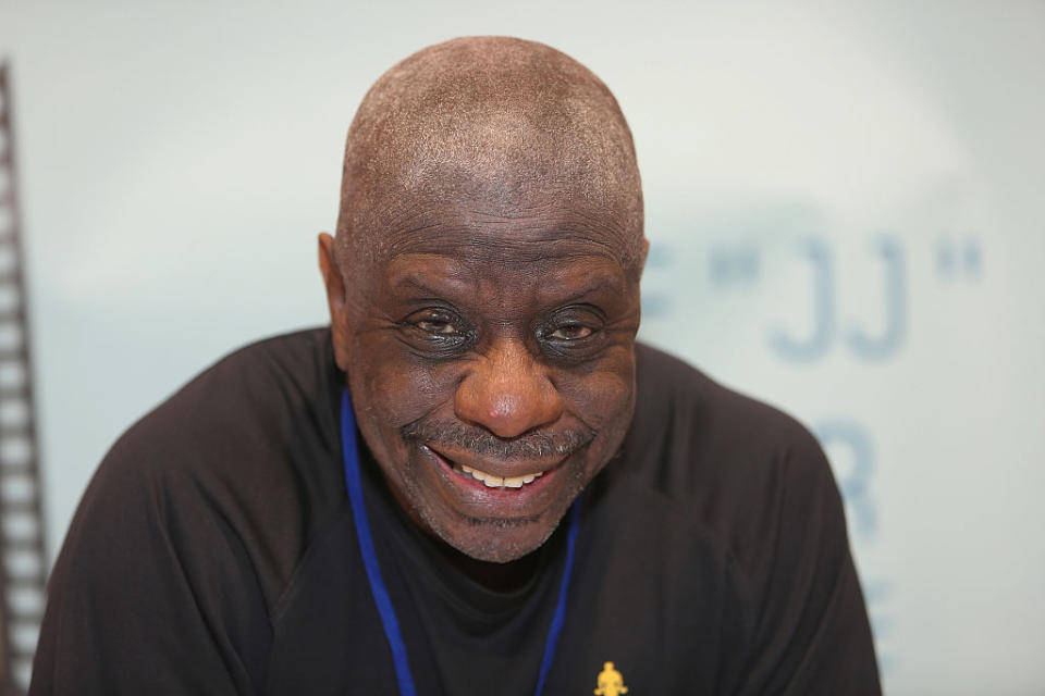 Jimmie Walker, “J.J.” from “Good Times,” attends the Motor City Comic Con, at Suburban Collection Showplace on May 15, 2015 in Novi, Michigan. (Photo by Monica Morgan/WireImage)