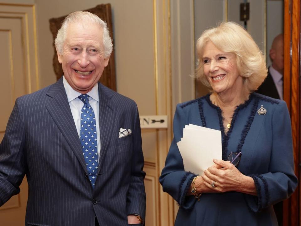 The coronation service of King Charles III and Camilla, Queen Consort, will be held Saturday at Westminster Abbey. In a survey released this week, more than 60 per cent of Canadians who responded said they'd vote to eliminate the monarchy in a hypothetical referendum. (Chris Jackson/Pool/Reuters - image credit)