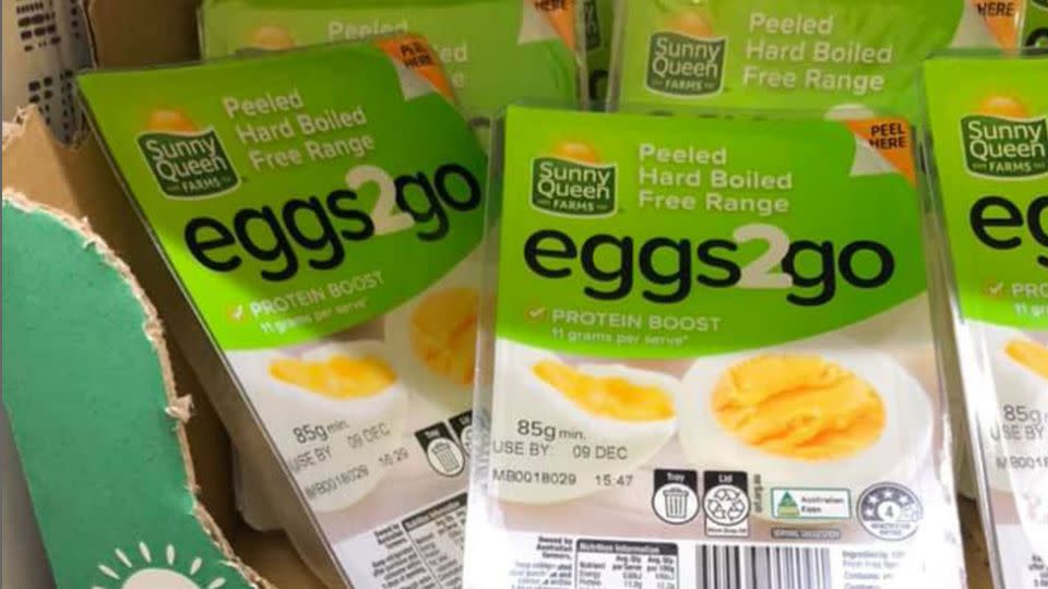 Sunny Queen Farms hat ein neues Produkt auf den Markt gebracht: Geschälte, hart gekochte Eier. Diese kamen auf Facebook unterschiedlich gut an. Quelle: Facebook