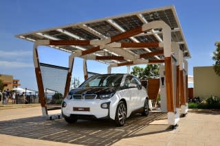 BMW DesignworksUSA solar carport concept