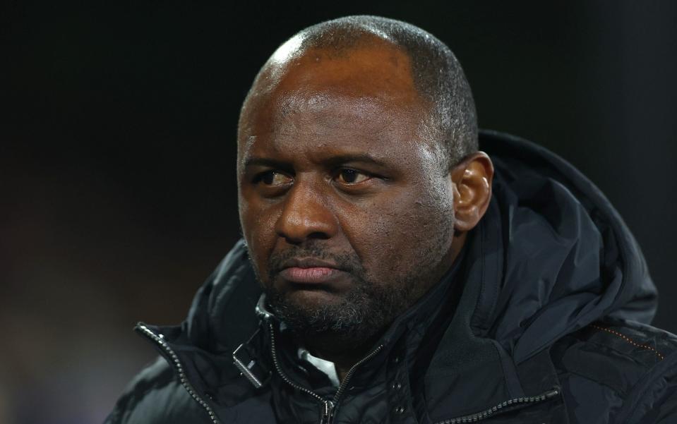 Crystal Palace Manager Patrick Vieira during the Premier League match between Crystal Palace and Liverpool FC at Selhurst Park on February 25, 2023 in London, England.  -Chloe Knott/Getty Images