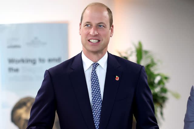 <p>Chris Jackson/Getty Images</p> Prince William United for Wildlife Global Summit at the Flower Dome, Gardens by the Bay in Singapore on Nov. 6, 2023