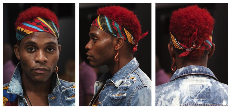 Triptych photos from Fashion Week