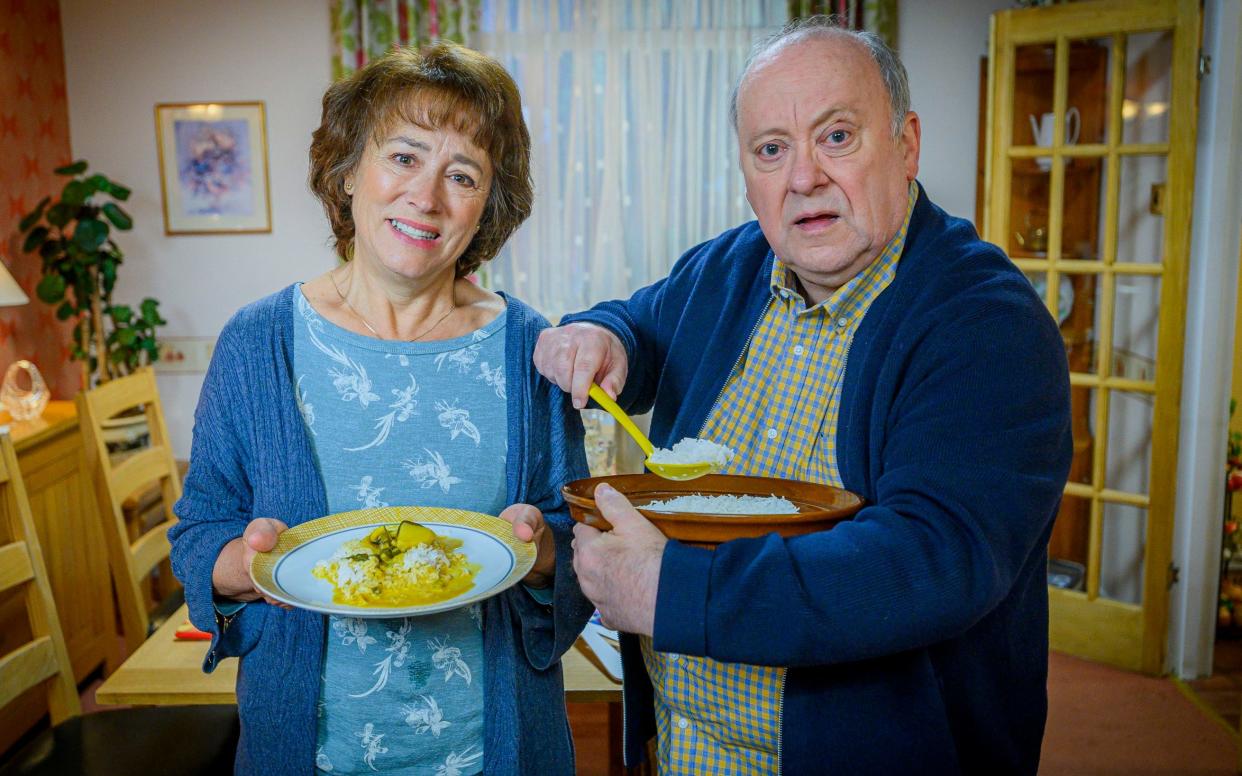 Arabella Weir and Alex Norton star in Two Doors Down - BBC