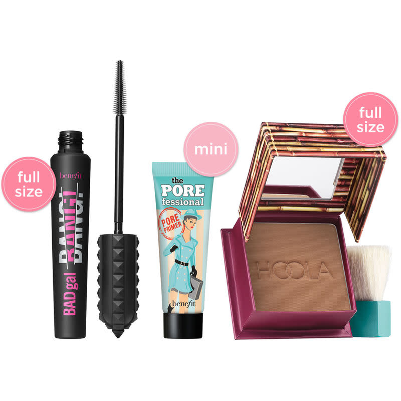 Benefit Cosmetics BADgal to the Bone Mascara, Bronzer and Primer Holiday Value Set