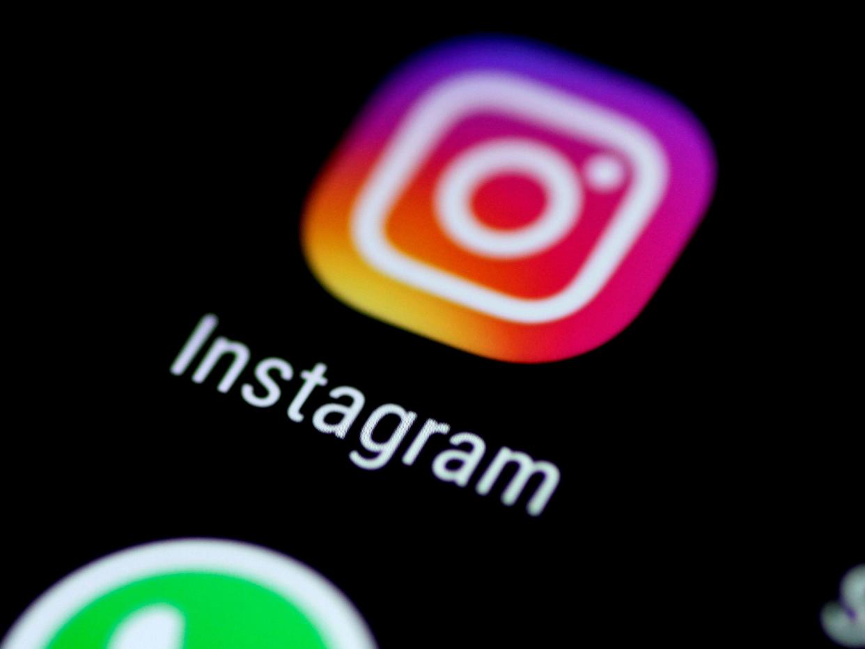 FILE PHOTO: The Instagram application is seen on a phone screen August 3, 2017.   REUTERS/Thomas White/File Photo